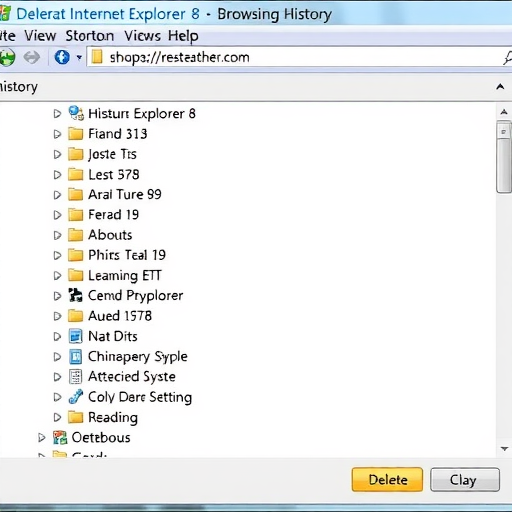 Win 7系统如何删除IE8浏览器浏览历史记录(两种方法)(图3)