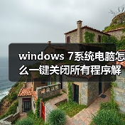 windows 7系统电脑怎么一键关闭所有程序解决死机卡机问题(图1) windows 7系统电脑怎么一键关闭所有程序解决死机卡机问题(图1)
