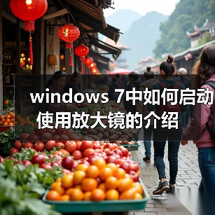 windows 7中如何启动使用放大镜的介绍(图3) windows 7中如何启动使用放大镜的介绍(图3)