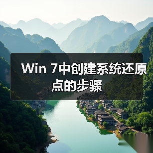 Win 7中创建系统还原点的步骤（图3）