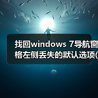 找回windows 7导航窗格左侧丢失的默认选项(收藏夹和库)(图4) 找回windows 7导航窗格左侧丢失的默认选项(收藏夹和库)(图4)