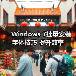 Windows 7批量安装字体技巧 提升效率(图3) Windows 7批量安装字体技巧 提升效率(图3)