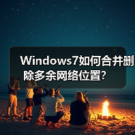 Windows7如何合并删除多余网络位置?(图4) Windows7如何合并删除多余网络位置?(图4)