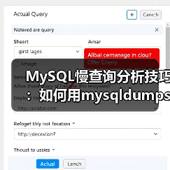 MySQL慢查询分析技巧：如何用mysqldumpslow定