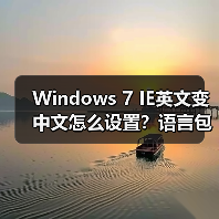 Windows 7 IE英文变中文怎么设置?语言包更新教程(图3) Windows 7 IE英文变中文怎么设置?语言包更新教程(图3)