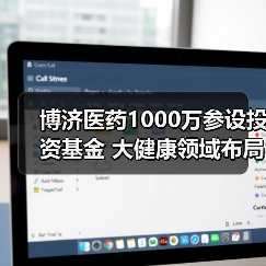 博济医药1000万参设投资基金 大健康领域布局几何？（图4）