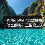 Windows 7突然静音怎么解决?三招搞定无声困扰(图2) Windows 7突然静音怎么解决?三招搞定无声困扰(图2)