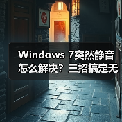 Windows 7突然静音怎么解决?三招搞定无声困扰(图3) Windows 7突然静音怎么解决?三招搞定无声困扰(图3)