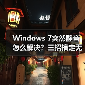 Windows 7突然静音怎么解决?三招搞定无声困扰(图4) Windows 7突然静音怎么解决?三招搞定无声困扰(图4)