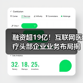 融资超19亿!互联网医疗头部企业业务布局揭秘(图1) 融资超19亿!互联网医疗头部企业业务布局揭秘(图1)