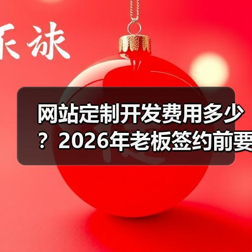 网站定制开发费用多少？2026年老板签约前要问清的5个报价项